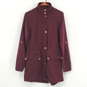 A New Day Anorak Utility Jacket Womens Size Small Red Outdoors Fall Lightweight